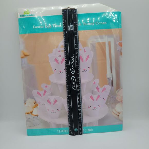 NEW Easter Treat Stand with Bunny Candy Cone Cups Party Display - Picture 4 of 4